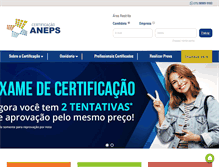 Tablet Screenshot of certificacaoaneps.com.br